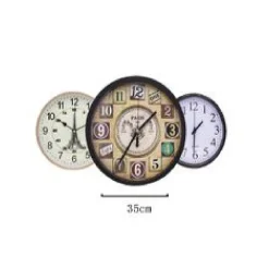OROLOGIO DA PARETE MURO DA 35 CM CASA CUCINA UFFICIO MODELLI ASSORTITI TX-9144