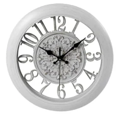 OROLOGIO DA PARETE MURO TONDO SILENZIOSO 31 X 4 CM VINTAGE SHABBY CHIC 798078