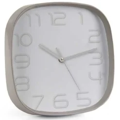 OROLOGIO DA PARETE QUADRATO 30X6 CM ELEGANTE SILENZIOSO COLORI ASSORTITI 684104