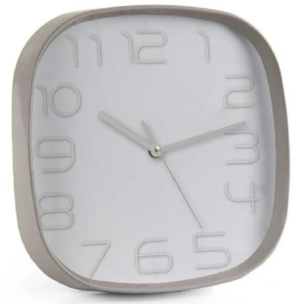 OROLOGIO DA PARETE QUADRATO 30X6 CM ELEGANTE SILENZIOSO COLORI ASSORTITI 684104