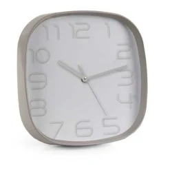 OROLOGIO DA PARETE QUADRATO 30X6 CM ELEGANTE SILENZIOSO COLORI ASSORTITI 684104