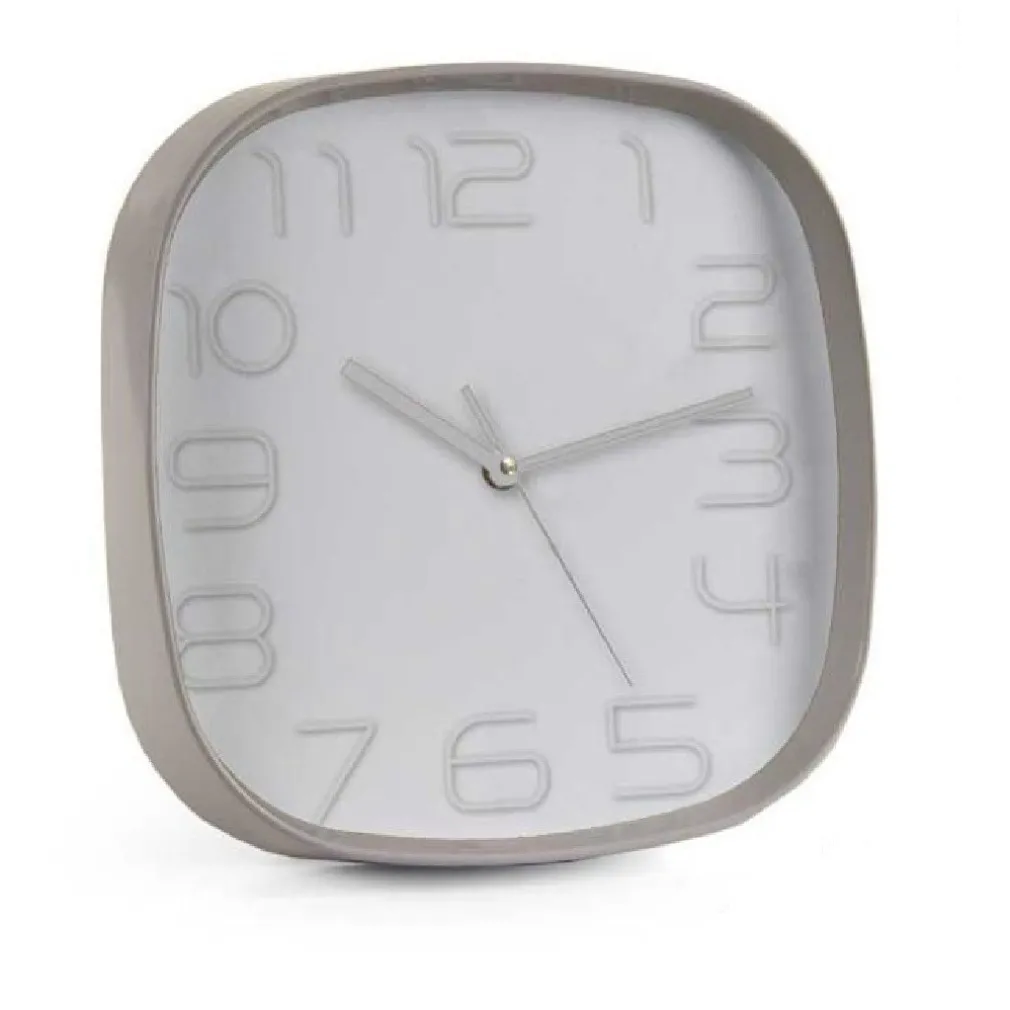 OROLOGIO DA PARETE QUADRATO 30X6 CM ELEGANTE SILENZIOSO COLORI ASSORTITI 684104