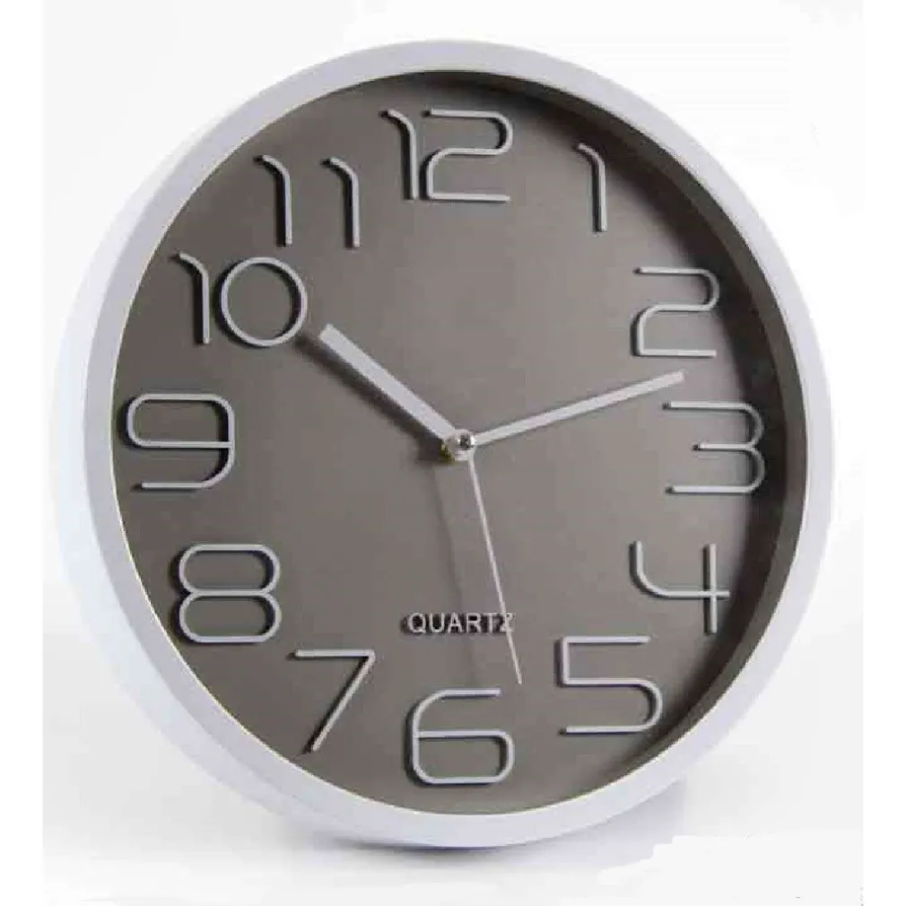 OROLOGIO DA PARETE TONDO 30X4 CM MOVIMENTO SILENZIOSO ELEGANTE ASSORTITI 684111