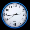 OROLOGIO DA PARETE TONDO QUARZO MURO CORNICE BLU DIAMETRO 22 CM