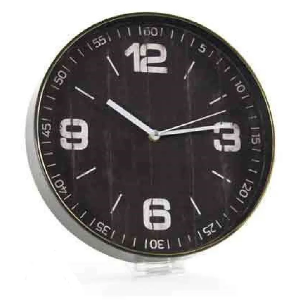 OROLOGIO DA PARETE TONDO MOVIMENTO SILENZIOSO 30X4CM PLASTICA VARI COLORI 738869