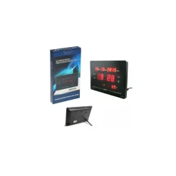 OROLOGIO DIGITALE DA PARETE MURO A LED DATARIO SVEGLIA TEMPERATURA JH-2315L
