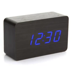 Orologio Moderno effetto legno Wooden USB/AAA Light LED Digital Alarm Clock