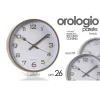OROLOGIO PARETE CUCINA POSATE TONDO SILENZIOSO 26 CM PLASTICA COLORI ASS 721854