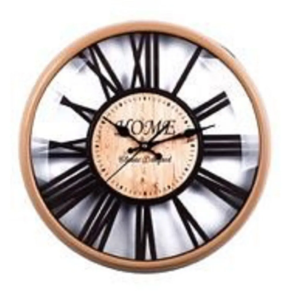 OROLOGIO PARETE TONDO IN PLASTICA 41CM VINTAGE RETRO 2 MODELLI ASSORTITI 5661110