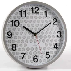 OROLOGIO PARETE TONDO 31X5CM PLASTICA SILENZIOSO VANITY CLASSICO MODERNO 681295