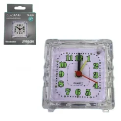 OROLOGIO SVEGLIA ANALOGICA LUCE NOTTURNA TX-9121 ALLARME TAVOLO CAMERA SILENZIOSA