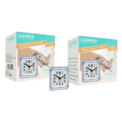 OROLOGIO SVEGLIA ANALOGICA LUCE NOTTURNA TX-9121 ALLARME TAVOLO CAMERA SILENZIOSA