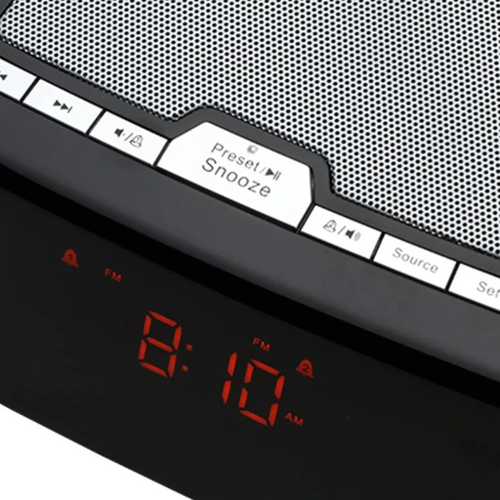 OROLOGIO SVEGLIA PER IPHONE/IPOD DOCKING STATION LETTORE AUDIO MP3 AUX RADIO