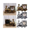OROLOGIO SVEGLIA TAVOLO FORMA TRENO TRAIN LOCOMOTIVA ANALOGICA ALLARME CASA