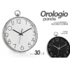 OROLOGIO 30X4 CM DA PARETE TONDO COLORI ASSORTITI IN PLASTICA SILENZIOSO 798054