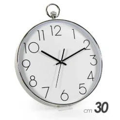 OROLOGIO 30X4 CM DA PARETE TONDO COLORI ASSORTITI IN PLASTICA SILENZIOSO 798054