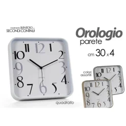 OROLOGIO 30X4 CM PARETE CLASSICO CASA MODERNO SILENZIOSO COLOR ASSORTITI 768200