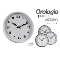 OROLOGIO 31X4CM DA PARETE CUCINA CLASSICO DESIGN POSATE MODERNO COLOR ASS 783272