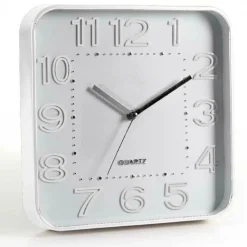 OROLOGIO 30X4CM DA PARETE QUADRATO CLASSICO MODERNO SILENZIOSO COLORI ASS 684142