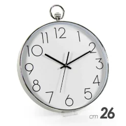 OROLOGIO 26X4CM PARETE MOVIMENTO SILENZIOSO COLORI ASS. TONDO IN PLASTICA 798061