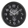 OROLOGIO 30X4X30CM DA PARETE BAR CAFFE RISTORANTE MODERNO NERO DECORI ASS 774621