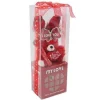 ORSETTO PELUCHE CON CUORE FIORI CONFEZIONE REGALO SAN VALENTINO 10X7.5X30CM 63302