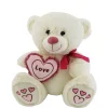 ORSO CON CUORE LOVE FIOCCO 35CM PELUCHE ORSACCHIOTTO SAN VALENTINO 2 COLORI 67815