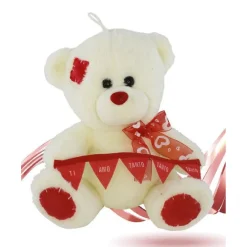 ORSO IN PELUCHE FIOCCO FESTONE TI AMO TANTO TANTO TANTO 22CM SAN VALENTINO 93857
