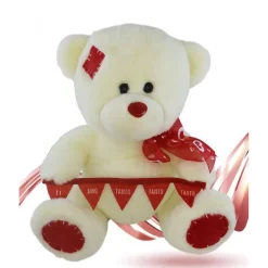ORSO PELUCHE CON FIOCCO FESTONE TI AMO TANTO TANTO TANTO 30CM SAN VALENTINO 93864