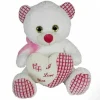 ORSO PELUCHE PUPAZZO CON CUORE SCRITTA I LOVE YOU FIOCCO 55CM SAN VALENTINO 84697