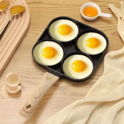 PADELLA ANTIADERENTE A 4 FORI CON ANIMALI PER PANCAKE UOVA FRITTE HAMBURGER 624385