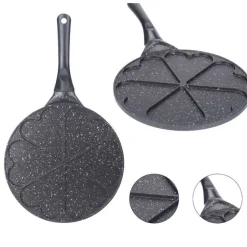 PADELLA ANTIADERENTE PER PANCAKE A 6 FORI FORMA CUORE ACCESSORI PER CUCINARE