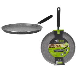 PADELLA CREPES ⌀28CM IN ALLUMINIO PRESSOFUSO ANTIADERENTE EFFETTO PIETRA INDUZIONE