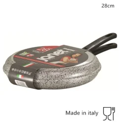 PADELLA FORNETTO BASSO ANTIADERENTE Ø28CM 7 STRATI PFOA FREE CON MANICI ESTRAIBILI 037852M