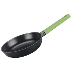 PADELLA NERA CON MANICO VERDE DIAMETRO DA 20 CM ACCESSORIO PER CUCINARE CASA 189853M