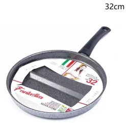 PADELLA PER BICOTTURA CON DIVISORIO INTEGRATO ANTIADERENTE ANTIGRAFFIO DIAMETRO 28/32 CM