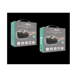 PADELLA QUADRATA CON MANICO COPERCHIO 28CM 1,86LT PER PIANO COTTURA ALIMENTI T-9479