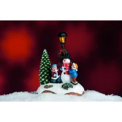 PAESAGGIO STATUETTE TEMA NATALIZIO DA 12,5 CM CON LUCE A LED VARI MODELLI