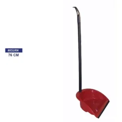 PALA PALETTA IN PLASTICA ALZASPORCO CON MANICO FISSO CON GOMMA PULIRE CASA ROSSA