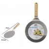PALA SPATOLA PER PIZZA CON MANICO LEGNO PALETTA TAGLIERE TONDO 39 X 20,5CM 74183