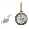 PALA SPATOLA PER PIZZA MANICO IN LEGNO PALETTA TAGLIERE TONDO 44 X 25,5 CM 74184