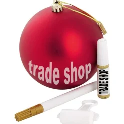 PALLINA DI NATALE DECORAZIONE NATALIZIA PER ALBERO CON KIT IMPRONTA CALCO MANO