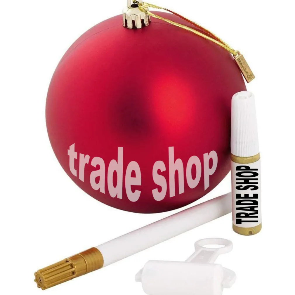 PALLINA DI NATALE DECORAZIONE NATALIZIA PER ALBERO CON KIT IMPRONTA CALCO MANO