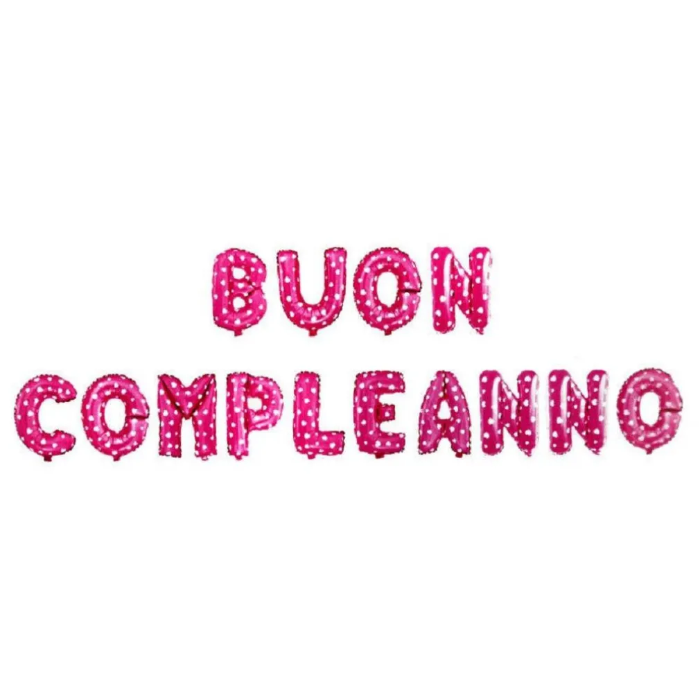 PALLONCINI DI BUON COMPLEANNO PER FESTA PARTY DECORAZIONE STRISCIONE GONFIABILE
