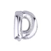PALLONCINO GONFIABILE ELIO LETTERA D ARGENTO 35 CM COMPLEANNO FESTA PARTY CASA