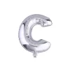 PALLONCINO GONFIABILE ELIO LETTERA C ARGENTO 35 CM COMPLEANNO FESTA PARTY CASA