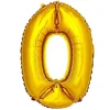 PALLONCINO NUMERO 0 ORO 35CM ELIO DECORAZIONE COMPLEANNO PARTY FESTA