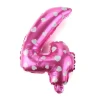 PALLONCINO NUMERO 4 ROSA CUORI CUORICINI 35CM ELIO DECORAZIONE PARTY FESTA