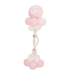 PALLONCINO VERTICALE STRUTTURA A COLONNA DECORAZIONI BATTESIMO FESTE COMPLEANNO