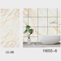 PANNELLO ADESIVO EFFETTO MARMO PERLATO ROSATO PARETI PARASCHIZZI 300X60CM STANZA